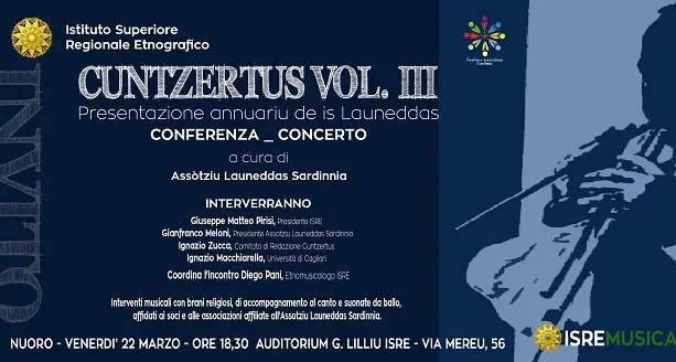 “Cuntzertus-S’Annuariu de is Launeddas”: venerdì 22 marzo la conferenza-concerto