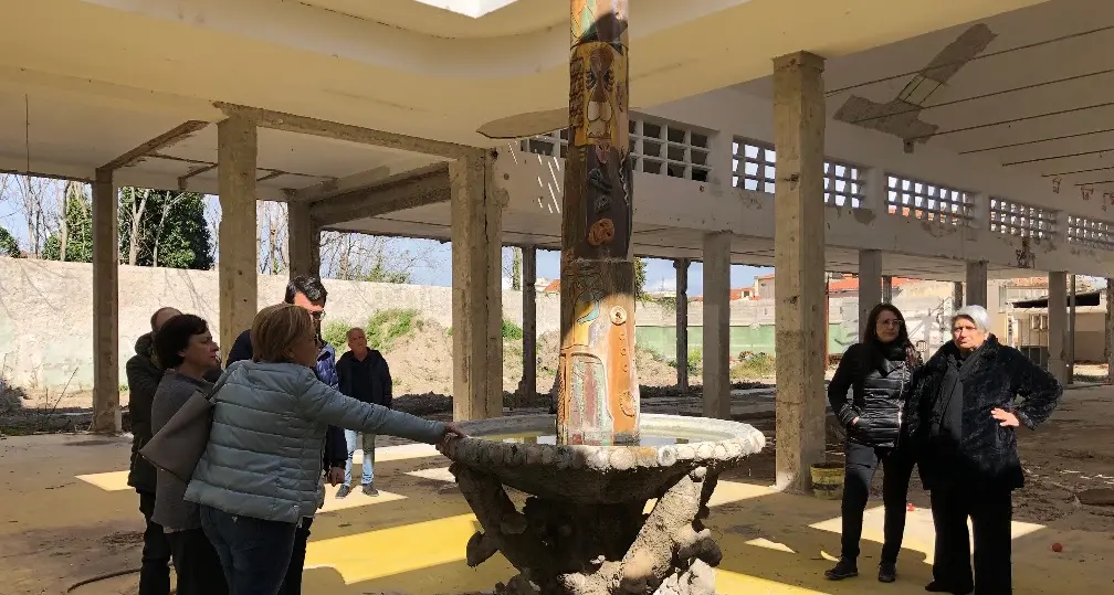 Restauro della fontana di Corriga: oggi un sopralluogo nel mercato civico di via Mazzini