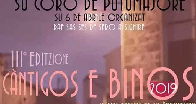 “Cantigos e Binos”: sabato 6 aprile la terza edizione