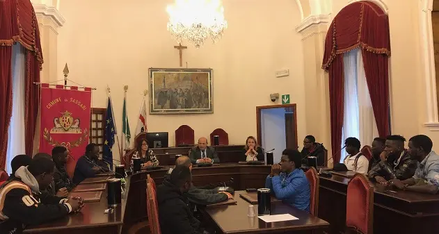 I beneficiari del Progetto Sprar ricevuti a Palazzo Ducale