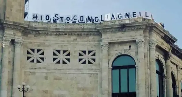 Animalisti in protesta sul Bastione: \"Io sto con gli agnelli\"