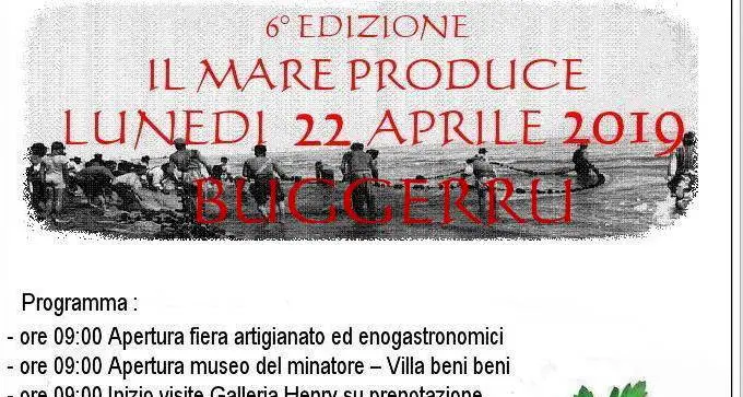“Il mare produce”, lunedì 22 aprile la sesta edizione