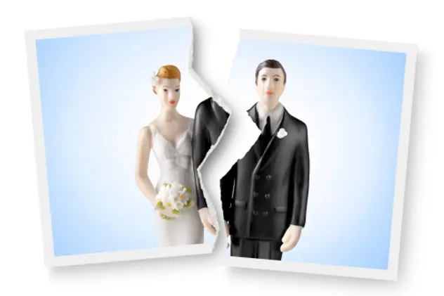 Divorce. Torn photograph of wedding cake topper.Some similar pictures from my portfolio: