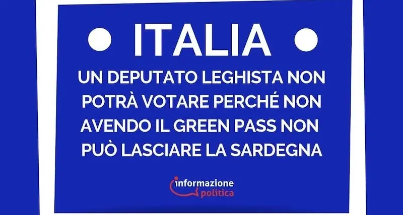 La polemica. Il deputato leghista De Martini: \"Non posso votare perché senza greenpass\"