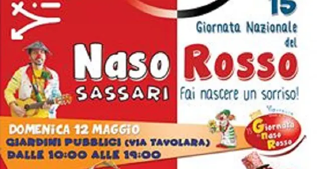 “Naso Rosso”: domenica 12 maggio una raccolta fondi ai Giardini pubblici