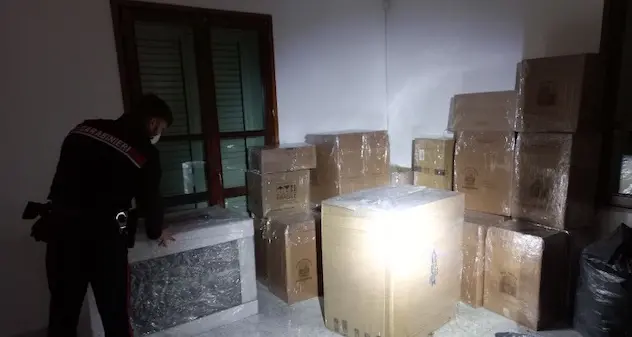 Ovodda. Carabinieri trovano 300 chili di marijuana in 29 scatole di cartone
