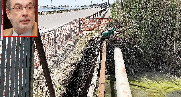 Ponte a rischio crolli, il Lungo Saline diventa pedonale: Delunas firma l’ordinanza