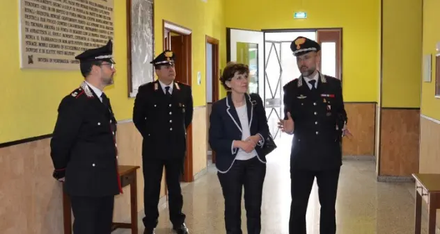 Il nuovo prefetto Anna Aida Bruzzese in visita dai Carabinieri