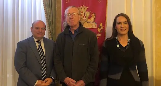Tom Walker ricevuto a Palazzo Ducale