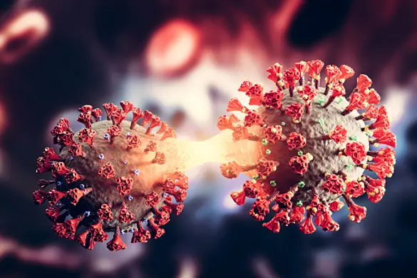 Coronavirus Covid-19 new variant mutation. Covid pandemic, 3d illustration