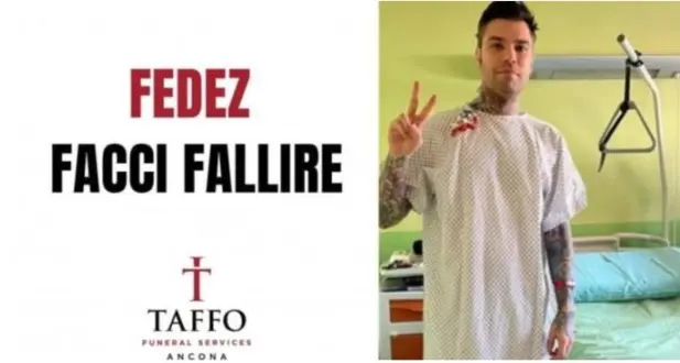 \"Fedez facci fallire!\" La solidarietà dell’impresa funebre Taffo al cantante