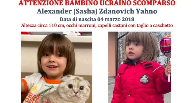 Alexander non è stato ancora ritrovato: quello segnalato è un bimbo che gli somiglia