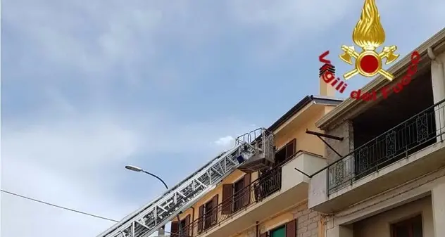 Incendio in una casa, paura a Fonni