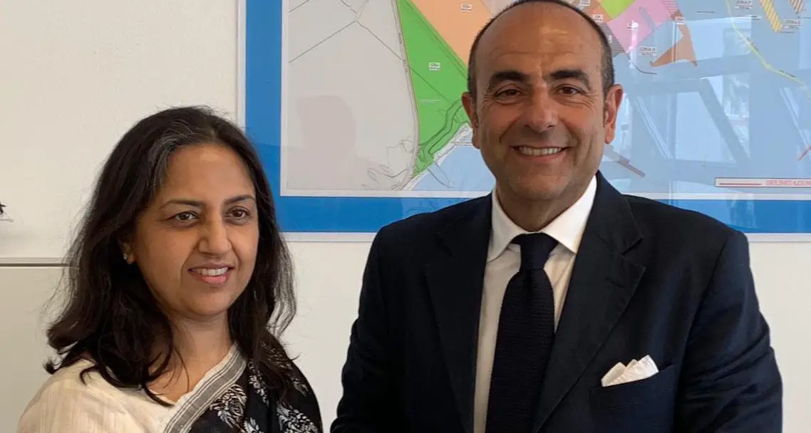 Sguardo a Oriente per L’AdSP: oggi la visita dell’Ambasciatrice indiana Reenat Sandhu