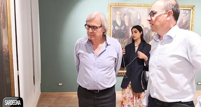 Vittorio Sgarbi visita le bellezze museali della Barbagia e di Aritzo: “Per le nostre comunità è stato un onore”