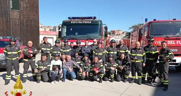 Tempio. I Vigili del Fuoco hanno festeggiato il pensionamento di due Capi Reparto