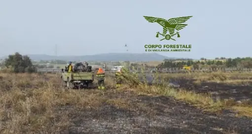 Incendi a Codrongianos, Villaperuccio, Cagliari e Ollolai: in azione i mezzi aerei della Forestale