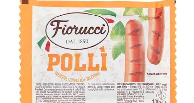 Possibile presenza di salmonella, ritirati wurstel di pollo