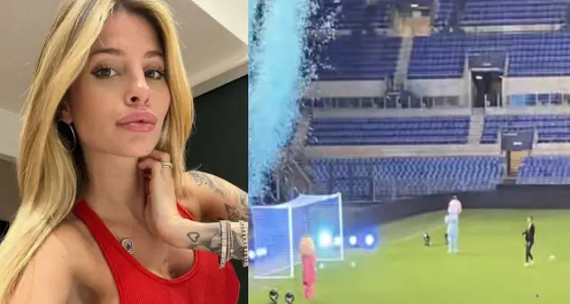 Affittano lo stadio Olimpico per rivelare il sesso del figlio, polemica sul web, lei: “Criticate perché non potete fare la stessa cosa”