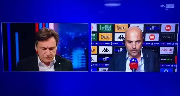 Lite Giulini - Caressa. Il presidente del Cagliari accusa: \"Ci avete infamati\", poi abbandona i microfoni