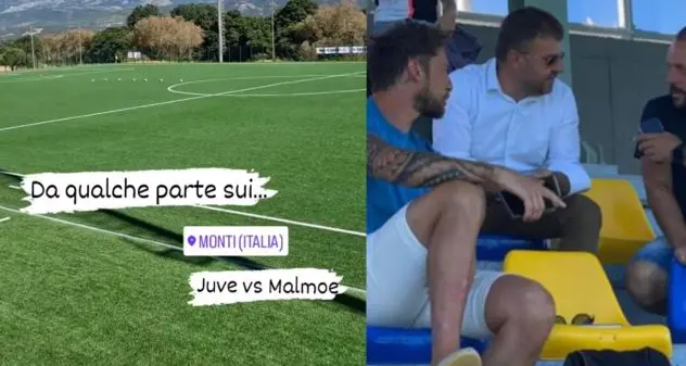 Claudio Marchisio al campo sportivo di Monti. VIDEO