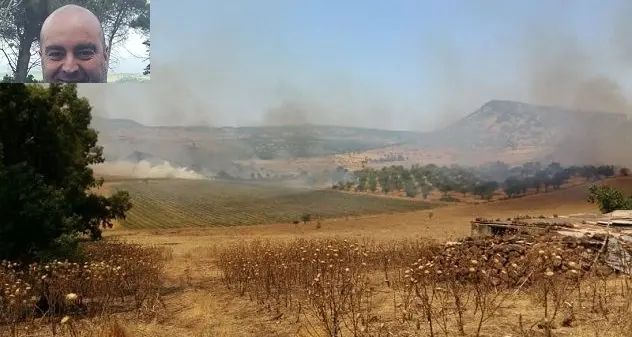 Incendio a Monte Cujaru. Il Sindaco Massimo D’Agostino. “È andata bene per le persone, ma non per le campagne”. VIDEO