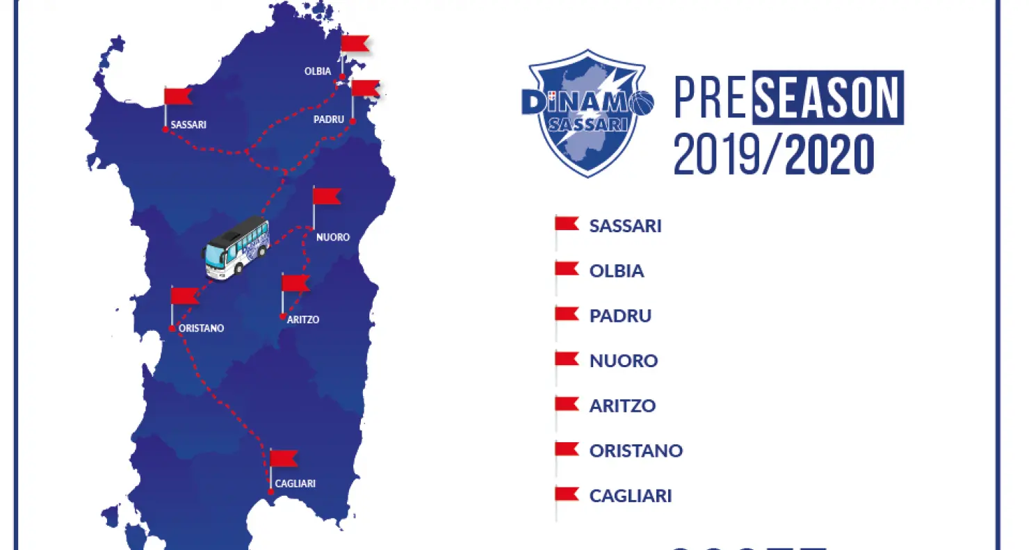 Dinamo 2019-2020, ecco le date del precampionato