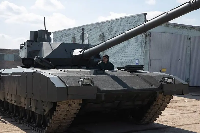 MOSCOW REGION, RUSSIA \\u2013 APRIL 11, 2019: An Armata T-14 battle tank prepared for a military parade marking 74 years of victory over Nazi Germany in World War II, at the Alabino training ground. Sergei Bobylev/TASS\\n\\n\\u00D0\\u00EE\\u00F1\\u00F1\\u00E8\\u00FF. \\u00CC\\u00EE\\u00F1\\u00EA\\u00EE\\u00E2\\u00F1\\u00EA\\u00E0\\u00FF \\u00EE\\u00E1\\u00EB\\u00E0\\u00F1\\u00F2\\u00FC. \\u00D2\\u00E0\\u00ED\\u00EA \\u00D2-14 \"\\u00C0\\u00F0\\u00EC\\u00E0\\u00F2\\u00E0\" \\u00E2\\u00EE \\u00E2\\u00F0\\u00E5\\u00EC\\u00FF \\u00EF\\u00EE\\u00E4\\u00E3\\u00EE\\u00F2\\u00EE\\u00E2\\u00EA\\u00E8 \\u00E3\\u00F3\\u00F1\\u00E5\\u00ED\\u00E8\\u00F7\\u00ED\\u00EE\\u00E9 \\u00F2\\u00E5\\u00F5\\u00ED\\u00E8\\u00EA\\u00E8 \\u00EA \\u00EF\\u00E0\\u00F0\\u00E0\\u00E4\\u00F3 \\u00CF\\u00EE\\u00E1\\u00E5\\u00E4\\u00FB \\u00EF\\u00EE\\u00EB\\u00E8\\u00E3\\u00EE\\u00ED\\u00E5 \\u00C0\\u00EB\\u00E0\\u00E1\\u00E8\\u00ED\\u00EE. \\u00D1\\u00E5\\u00F0\\u00E3\\u00E5\\u00E9 \\u00C1\\u00EE\\u00E1\\u00FB\\u00EB\\u00E5\\u00E2/\\u00D2\\u00C0\\u00D1\\u00D1