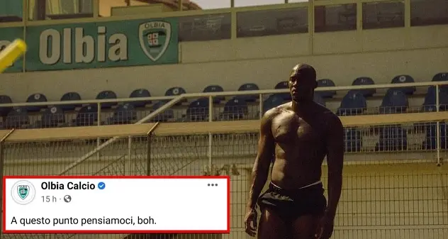 Olbia. Lukaku si allena al Nespoli, e la società ironizza: \"A questo punto pensiamoci\"