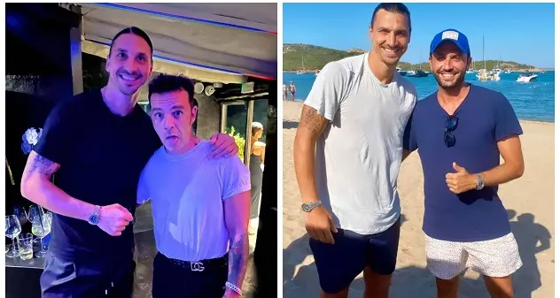 Ibrahimovic in Sardegna. Vacanze e relax in compagnia, fra Salmo e Pazzini