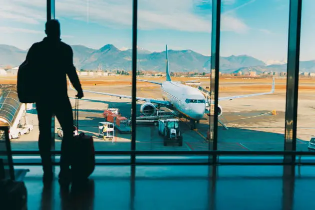 Photo of passengers waiting for flight