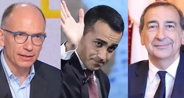 Elezioni. Incontro tra Letta, Di Maio e Sala