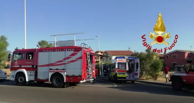 Carbonia. Furgone contro moto, centauro trasportato con l’elisoccorso