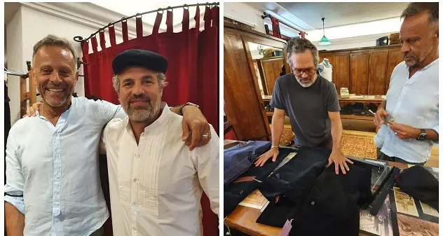 Mark Ruffalo turista d'eccezione a Sassari: la star di Hollywood fa shopping da Bagella