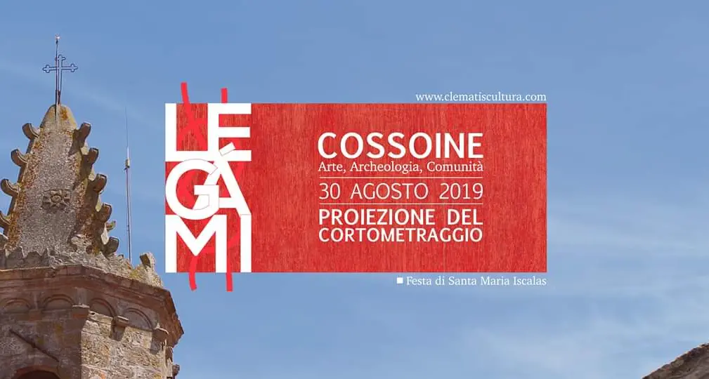 “Legàmi Cossoine: Arte, Archeologia, Comunità”, venerdì 30 agosto la proiezione del cortometraggio