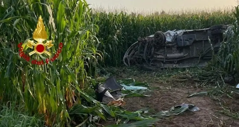 Arborea. Scontro auto contro furgone: un morto e tre feriti gravi