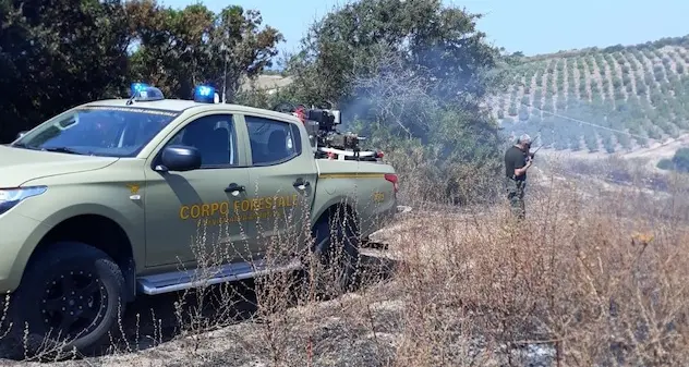 Oggi tredici incendi in Sardegna. Elicottero a Burgos