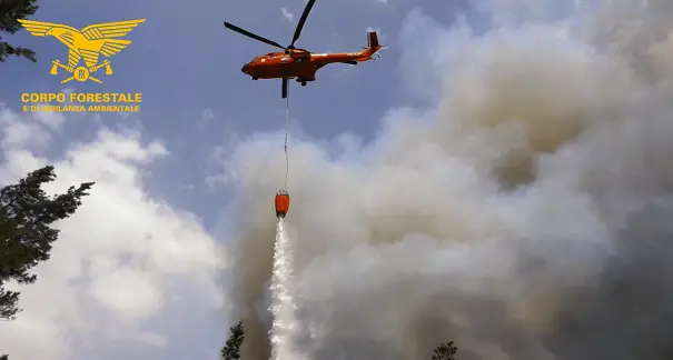 Undici gli incendi oggi in Sardegna. A Modolo elicottero in volo