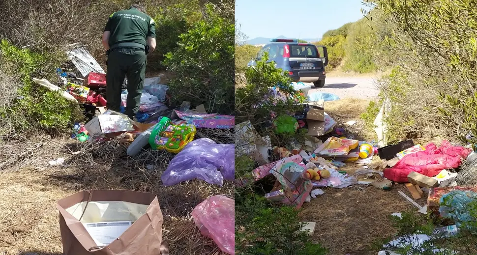 Alghero. Ripreso dalle telecamere mentre getta rifiuti fra lecci, pini e macchia mediterranea