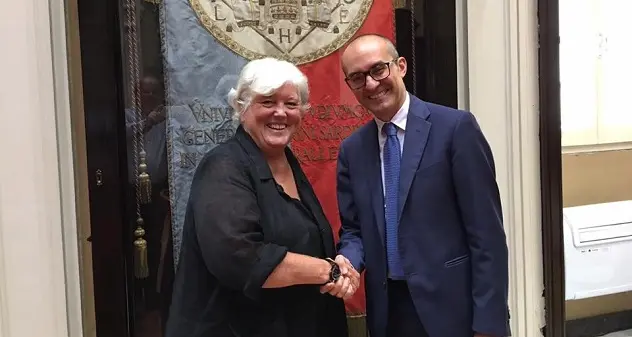 “La collaborazione sarà totale e strategica”: incontro a Palazzo Belgrano tra Paolo Truzzu e Maria Del Zompo