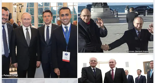 L’Ambasciata russa pubblica le foto di Putin con i politici italiani: \"C'è molto da ricordare\"