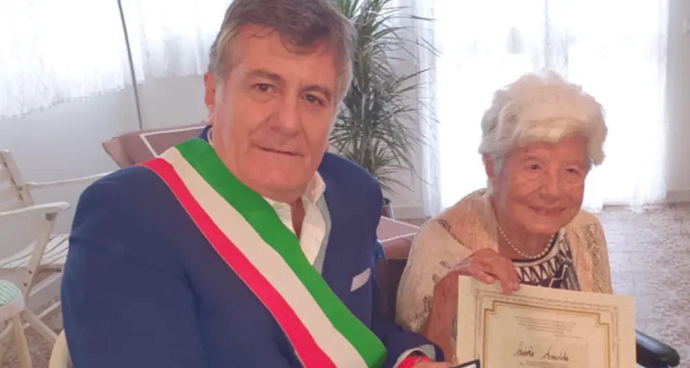 Il Comune di Cagliari celebra i 107 della signora Adele Anedda