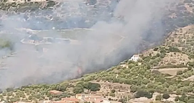 Incendio a Modolo minaccia le case e le vigne