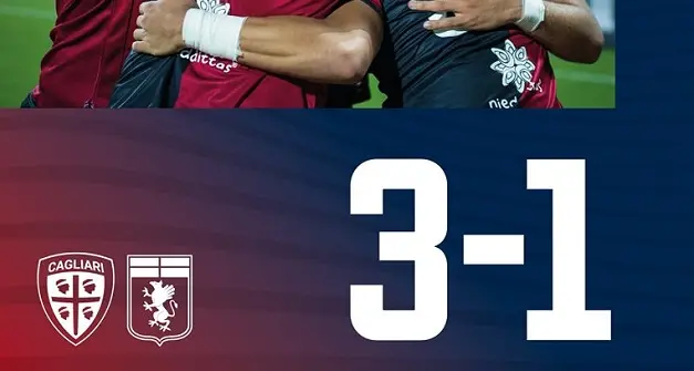 Cagliari-Genoa 3-1, bella vittoria alla Sardegna Arena
