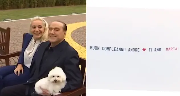 Berlusconi compie gli anni, il regalo di Marta viene dal cielo