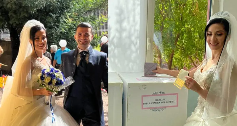 Maracalagonis. Martina e Mario non rinunciano a votare nel giorno delle nozze