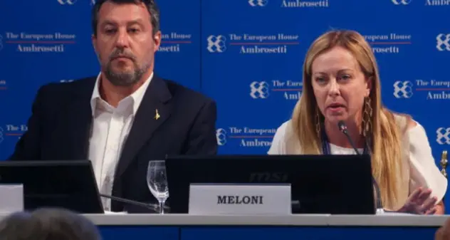 Vertice Meloni-Salvini alla Camera: \"Grande collaborazione e unità di intenti\"