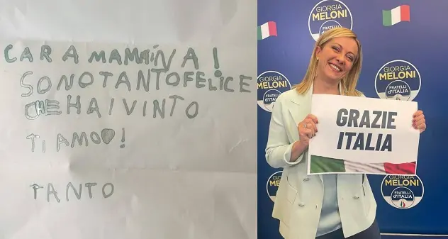 Giorgia Meloni, il messaggio della figlia dopo il trionfo: \"Cara mammina, sono tanto felice\"