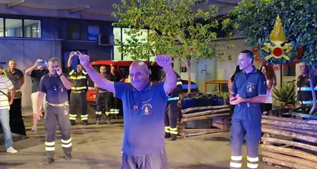 Vigili del Fuoco: il Capo Reparto Roberto Puddu va in pensione