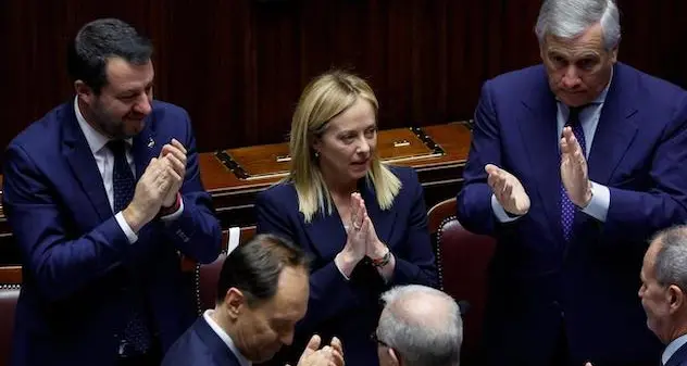 Governo, Salvini: \"Bellissimo il discorso di Giorgia\"